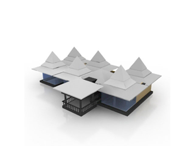 Free Building N5 3D model_1_4 For Architecture 3Ds Max Model Download